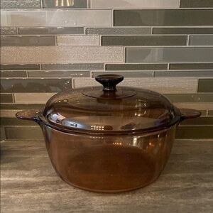 Vintage Ambre Vision Corning Ware 5,5L Pot